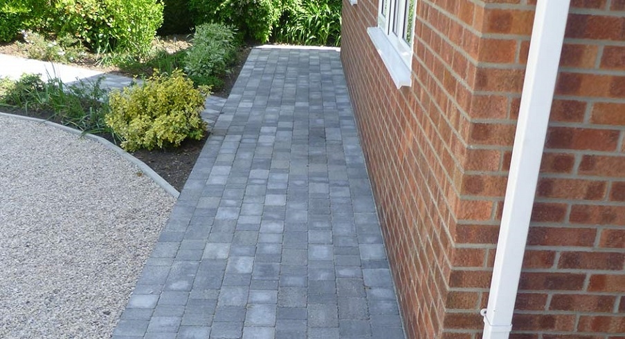 A pathway laid by Knights Paving & Landscaping