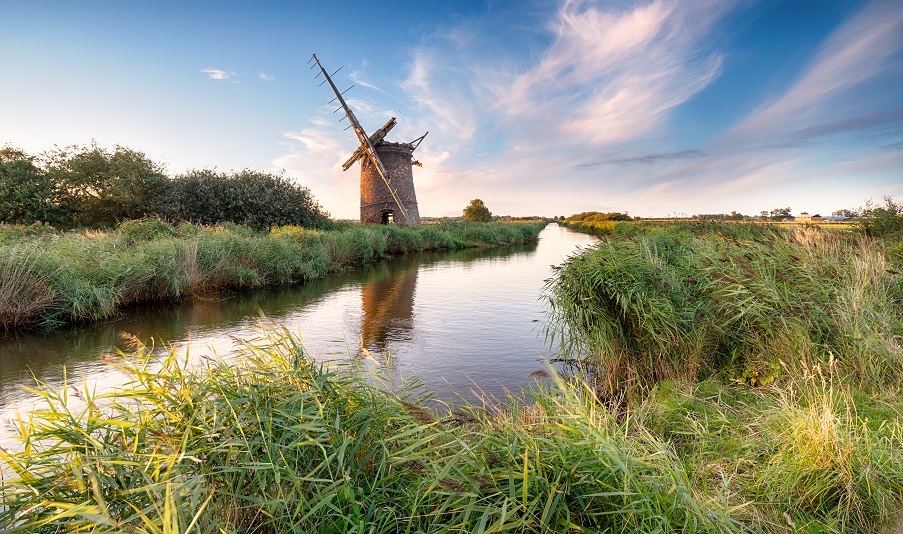 A windmill on the Norfolk Broads