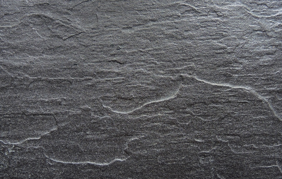 A black slate tile