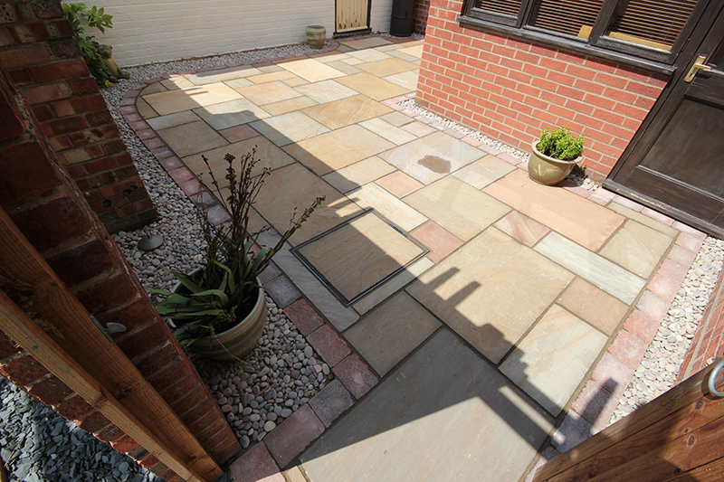Paved patio