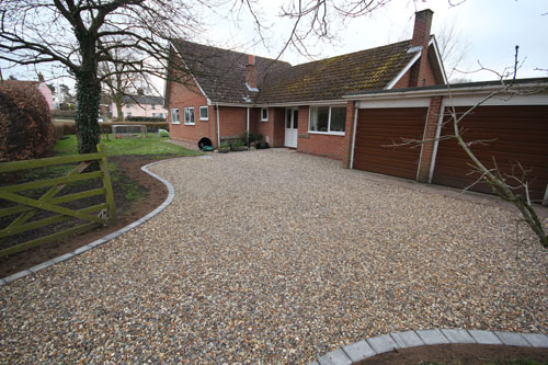 Shingle driveway repair