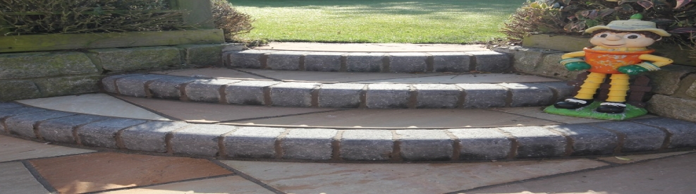 Sandstone patio steps