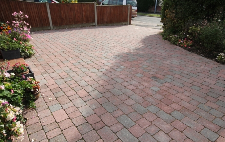 Block paved driveway